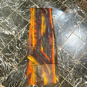 Micas sheer fitted mesh dress